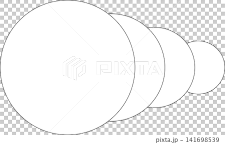 Circle white overlapping frame blend flowing. Technology design 141698539