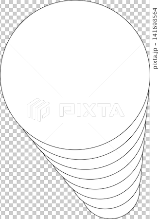 Circle white overlapping frame blend flowing. Technology design 141698564