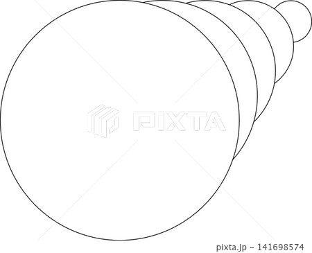 Circle white overlapping frame blend flowing. Technology design 141698574