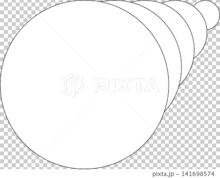 Circle white overlapping frame blend flowing. Technology design 141698574