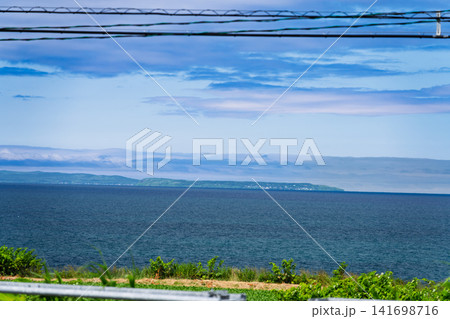 焼尻島を望む風景 北海道羽幌町 焼尻島を望む風景 北海道羽幌町 141698716
