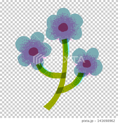 A cute illustration of blue flowers in a Scandinavian style. A cute illustration of blue flowers in a Scandinavian style. 141698962
