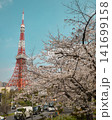 東京タワーと桜 141699158