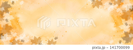 Watercolor autumn background Watercolor autumn background 141700099