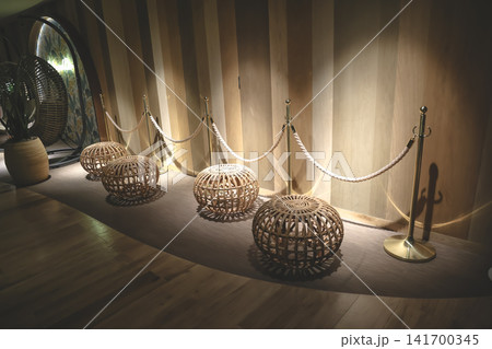 April 24 2026 Luxury Interior Stanchion Rope Barrier Spotlight, Japan April 24 2026 Luxury Interior Stanchion Rope Barrier Spotlight, Japan 141700345