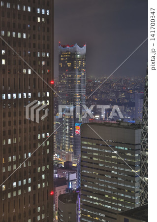April 24 2026 Shinjuku Park Tower Night View Skyline, Japan 141700347