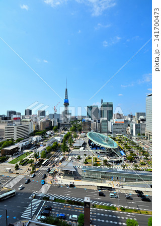 《愛知県》名古屋都市風景 栄の風景 テレビ塔とオアシス21 《愛知県》名古屋都市風景 栄の風景 テレビ塔とオアシス21 141700473