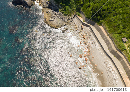 三重県伊勢志摩の離島「神島」ニワの浜 141700618