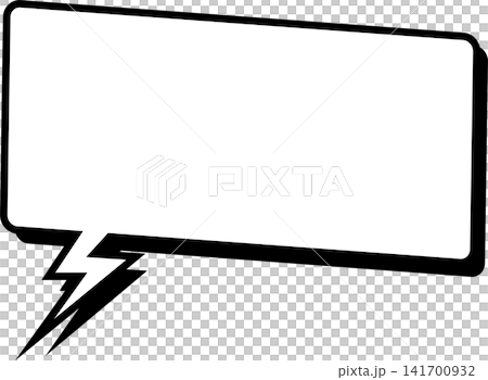 American comic-style rectangular speech bubble frame American comic-style rectangular speech bubble frame 141700932