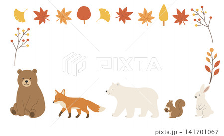 秋のフレーム 秋のバナーイラスト 背景 森の動物 紅葉 秋の食べ物 秋素材 シンプル 秋のフレーム 秋のバナーイラスト 背景 森の動物 紅葉 秋の食べ物 秋素材 シンプル 141701067