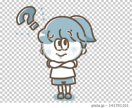 A child's illustration with a question mark A child's illustration with a question mark 141701101