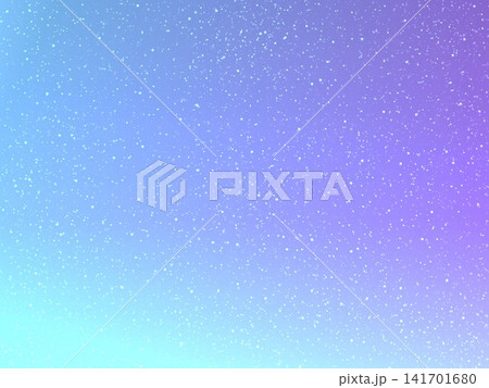 キラキラした星空の背景素材イラスト　抽象的　ピンクとブルーのグラデーション 141701680