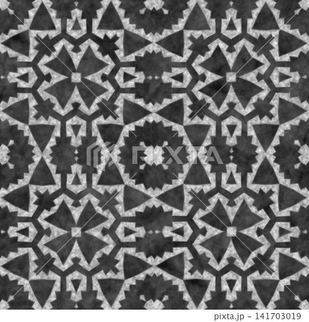Dark Stone Geometric Tile Seamless Texture 141703019