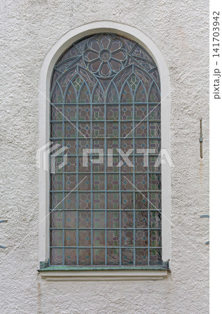 Church Window Stromstad Sweden 141703942