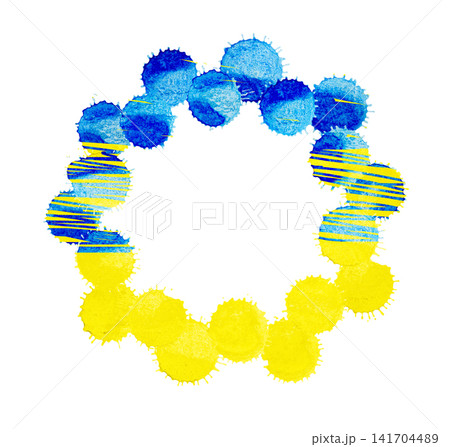 Paint drops and splatter marks create vivid layered texture with translucent color depth. Paint drops and splatter marks create vivid layered texture with translucent color depth. 141704489