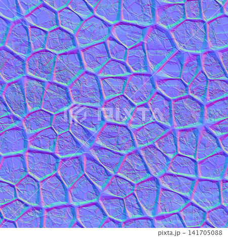 Cracked Skeletal cell outline Normal Map Cracked Skeletal cell outline Normal Map 141705088