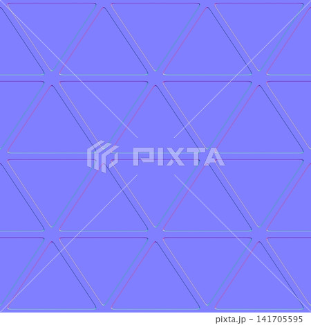 Geometric Triangle Wireframe Normal Map 141705595