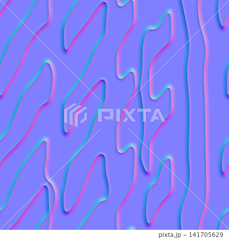 Organic Zebra Wave Normal Map Material Organic Zebra Wave Normal Map Material 141705629