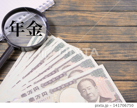 年金と老後資金をイメージした金融素材 141706750