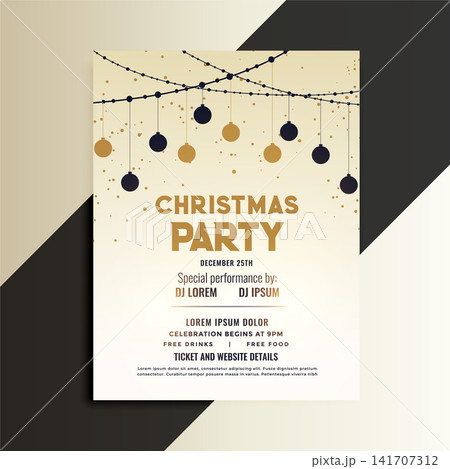 christmas festival celebration flyer design template christmas festival celebration flyer design template 141707312