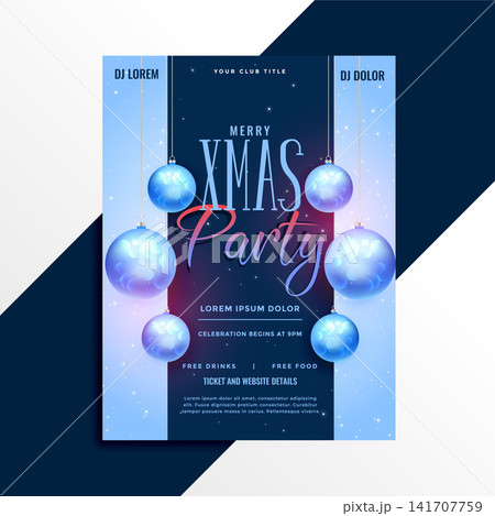 elegant christmas party poster flyer design elegant christmas party poster flyer design 141707759