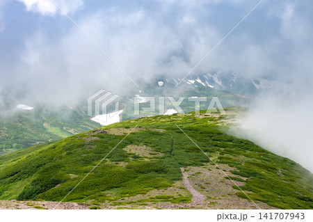 北海道　黒岳登山中の風景 141707943