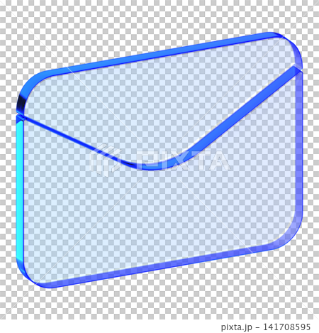 Blue glass envelope mail icon in glassmorphism style for email communication, clean inbox symbol designed for messaging, contact forms, and newsletter assets Blue glass envelope mail icon in glassmorphism style for email communication, clean inbox symbol designed for messaging, contact forms, and newsletter assets 141708595