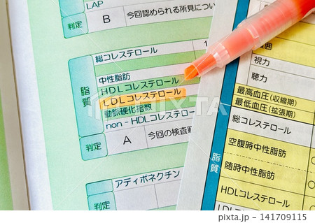 コレステロールと血液検査の健康診断 コレステロールと血液検査の健康診断 141709115