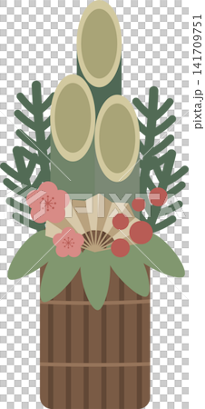 門松插畫 | 簡約時尚的日式現代新年裝飾 門松插畫 | 簡約時尚的日式現代新年裝飾 141709751