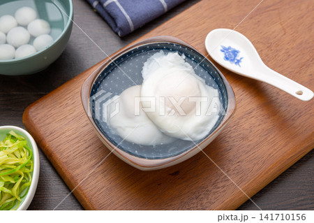 soft Poached Eggs Floating In Light Broth For Healthy Breakfast soft Poached Eggs Floating In Light Broth For Healthy Breakfast 141710156