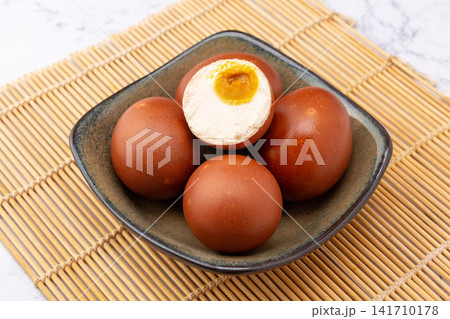 rich Salted Cured Duck Eggs With Oily Creamy Yolks rich Salted Cured Duck Eggs With Oily Creamy Yolks 141710178
