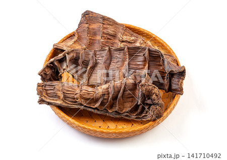 smoked dried bamboo shoots prepared for slow cooked stew smoked dried bamboo shoots prepared for slow cooked stew 141710492