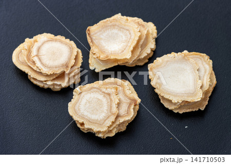 dried ginseng root slices for herbal soup and wellness tea dried ginseng root slices for herbal soup and wellness tea 141710503