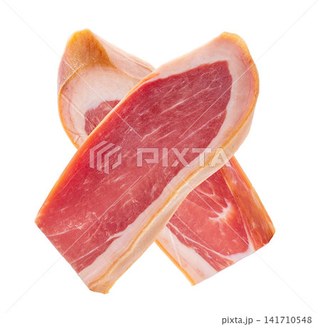 thicker Slices Of Bone In Dry Cured Aged Ham 141710548