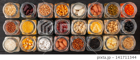assorted Mixed Grain and Cereal Ingredients assorted Mixed Grain and Cereal Ingredients 141711344