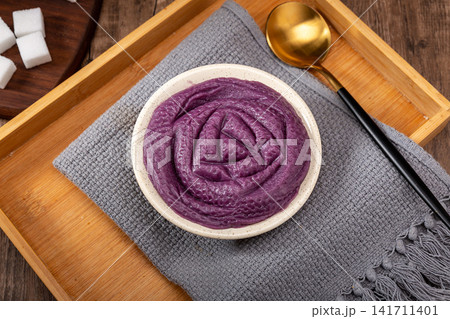 purple Sweet Potato Mash Root Vegetable Ingredient purple Sweet Potato Mash Root Vegetable Ingredient 141711401