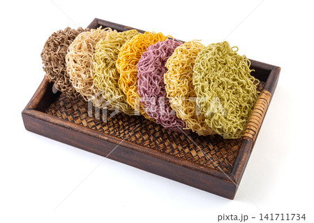 assorted Colorful Non Fried Vegetable Grain Noodle Cakes assorted Colorful Non Fried Vegetable Grain Noodle Cakes 141711734