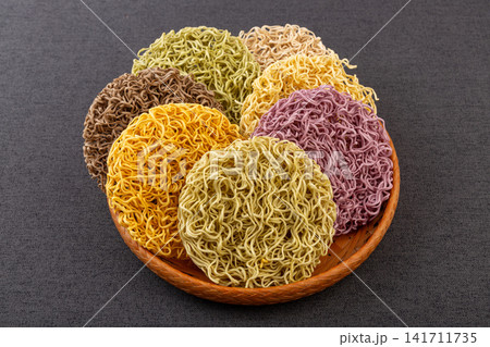 assorted Colorful Non Fried Vegetable Grain Noodle Cakes 141711735
