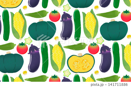 夏野菜のパターン 141711886