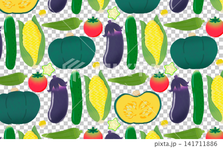 夏野菜のパターン 141711886