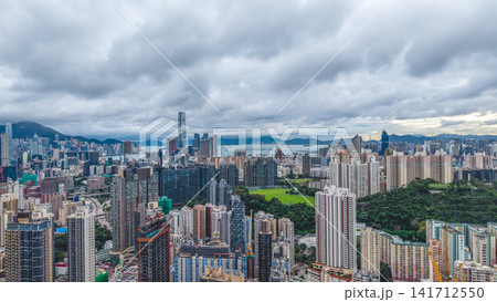 Hong Kong Aug 1 2026 highrise skyline in Ho Man Tin Hong Kong Aug 1 2026 highrise skyline in Ho Man Tin 141712550