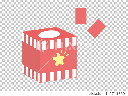 A lottery box and a square lottery ticket A lottery box and a square lottery ticket 141713830
