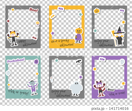 Halloween instant camera style frame set 141714016