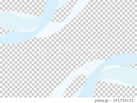 爽やかな水色の水彩ライン 141714115