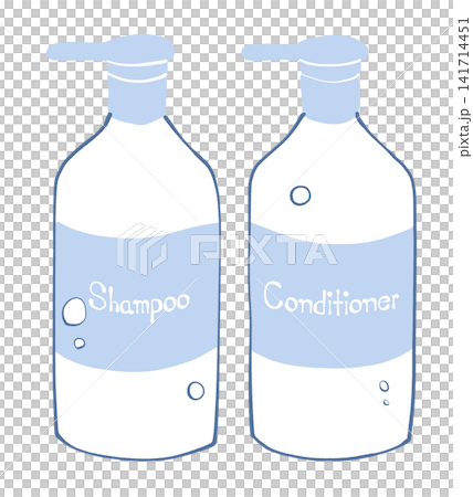 Shampoo and conditioner illustration Shampoo and conditioner illustration 141714451