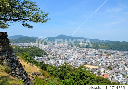 洲本城跡 本丸跡から洲本市街 洲本城跡 本丸跡から洲本市街 141714826