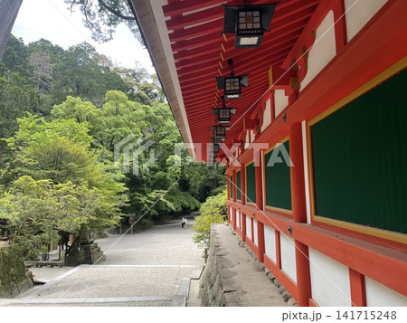 奈良県石上神宮の廻廊 奈良県石上神宮の廻廊 141715248