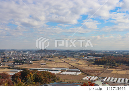 みかも山から見た栃木市の街並み（栃木県栃木市） 141715663