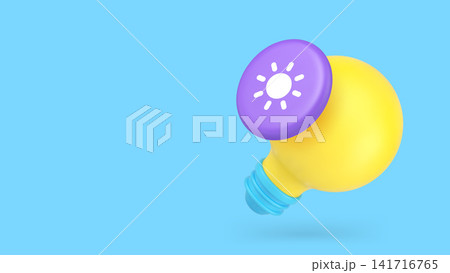 Innovation idea brainstorming solving imagination 3d icon banner copy space vector illustration Innovation idea brainstorming solving imagination 3d icon banner copy space vector illustration 141716765