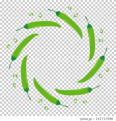 Green chili pepper frame Green chili pepper frame 141717096